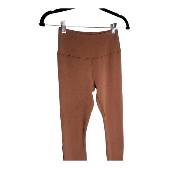 Alo Yoga High Waist Micro Waffle Lowkey Leggings-sz Small - Picture 10 of 10